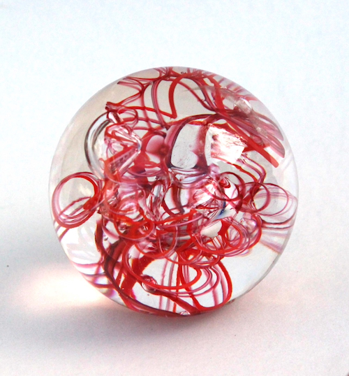 Click to view detail for DB-970 Paperweight - Abstract Sm. Red $75